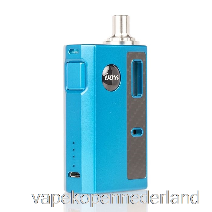 Elektronische Sigaret Vape Ijoy Kwik 12w Aio Pod-systeem Blauwe Koolstof
